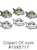 Piranha Clipart #1095717 by Vector Tradition SM