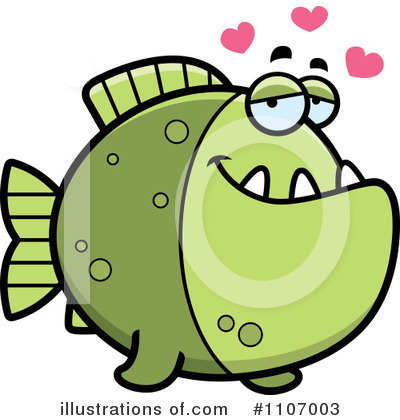 Piranha Clipart #1107003 by Cory Thoman