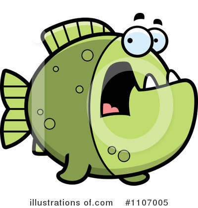 Royalty-Free (RF) Piranha Clipart Illustration by Cory Thoman - Stock Sample #1107005