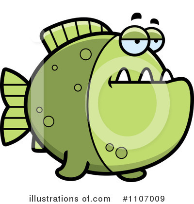 Royalty-Free (RF) Piranha Clipart Illustration by Cory Thoman - Stock Sample #1107009
