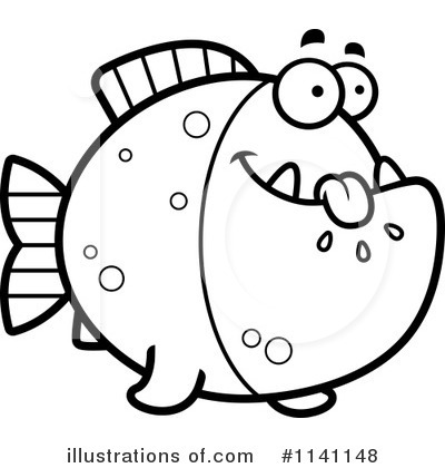 Royalty-Free (RF) Piranha Clipart Illustration by Cory Thoman - Stock Sample #1141148