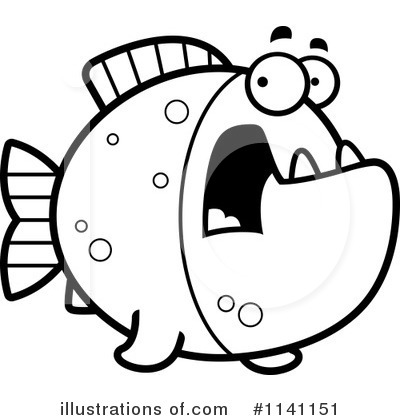Royalty-Free (RF) Piranha Clipart Illustration by Cory Thoman - Stock Sample #1141151