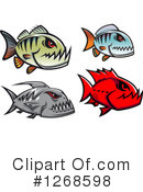 Piranha Clipart #1268598 by Vector Tradition SM