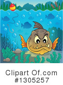 Piranha Clipart #1305257 by visekart