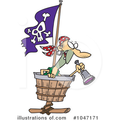 Royalty-Free (RF) Pirate Clipart Illustration by toonaday - Stock Sample #1047171