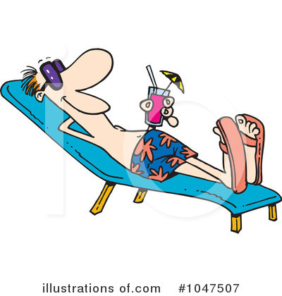 Sun Bathing Clipart #1047507 by toonaday