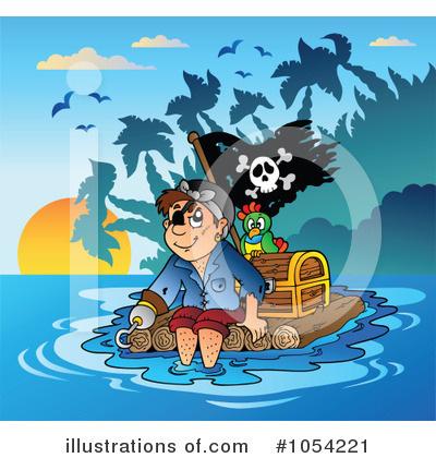 Royalty-Free (RF) Pirate Clipart Illustration by visekart - Stock Sample #1054221