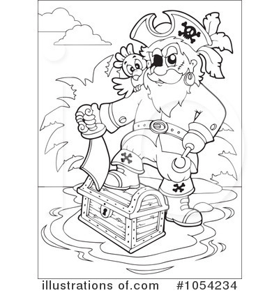 Royalty-Free (RF) Pirate Clipart Illustration by visekart - Stock Sample #1054234