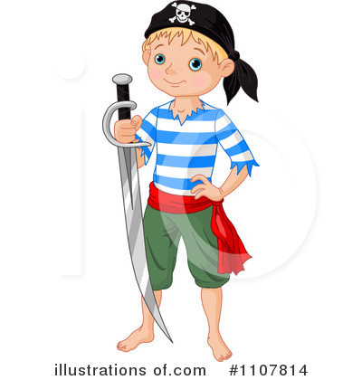 Royalty-Free (RF) Pirate Clipart Illustration by Pushkin - Stock Sample #1107814