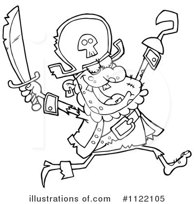 Royalty-Free (RF) Pirate Clipart Illustration by Hit Toon - Stock Sample #1122105