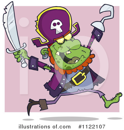 Royalty-Free (RF) Pirate Clipart Illustration by Hit Toon - Stock Sample #1122107