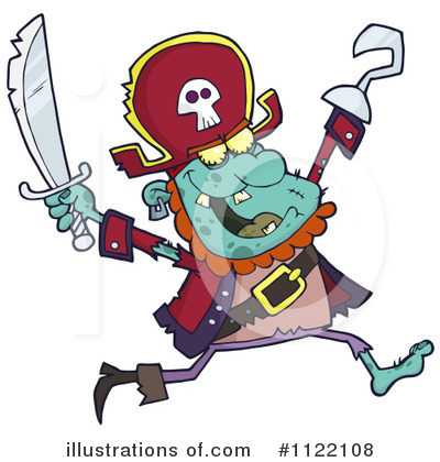 Royalty-Free (RF) Pirate Clipart Illustration by Hit Toon - Stock Sample #1122108