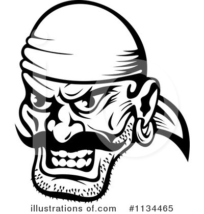 Royalty-Free (RF) Pirate Clipart Illustration by Vector Tradition SM - Stock Sample #1134465