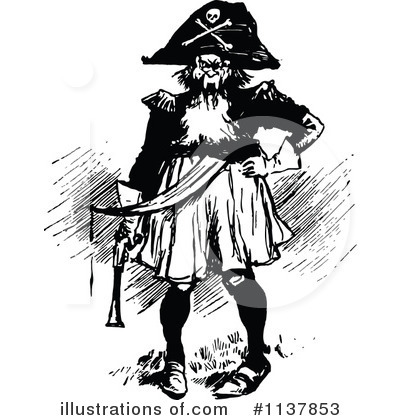 Royalty-Free (RF) Pirate Clipart Illustration by Prawny Vintage - Stock Sample #1137853