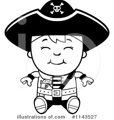 Royalty-Free (RF) Pirate Clipart Illustration by Cory Thoman - Stock Sample #1143527