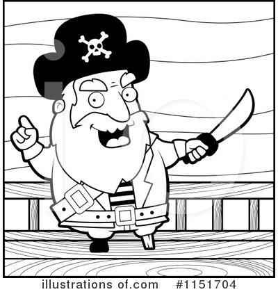 Royalty-Free (RF) Pirate Clipart Illustration by Cory Thoman - Stock Sample #1151704
