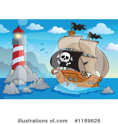Royalty-Free (RF) Pirate Clipart Illustration by visekart - Stock Sample #1189626