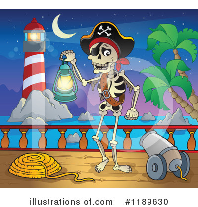 Royalty-Free (RF) Pirate Clipart Illustration by visekart - Stock Sample #1189630