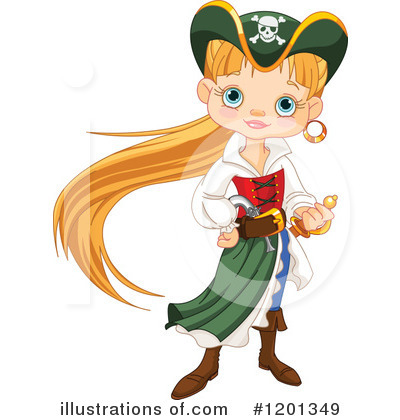 Royalty-Free (RF) Pirate Clipart Illustration by Pushkin - Stock Sample #1201349
