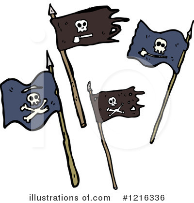 Pirate Flag Clipart #1216336 by lineartestpilot