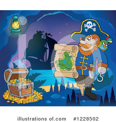 Royalty-Free (RF) Pirate Clipart Illustration by visekart - Stock Sample #1228502