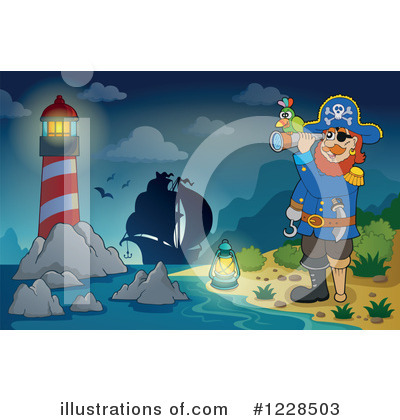 Royalty-Free (RF) Pirate Clipart Illustration by visekart - Stock Sample #1228503