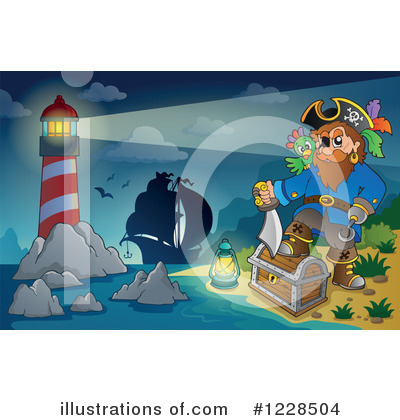 Royalty-Free (RF) Pirate Clipart Illustration by visekart - Stock Sample #1228504