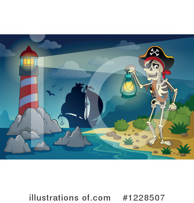 Royalty-Free (RF) Pirate Clipart Illustration by visekart - Stock Sample #1228507