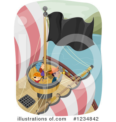 Pirate Ship Clipart #1234842 by BNP Design Studio