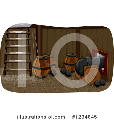 Pirate Ship Clipart #1234845 by BNP Design Studio