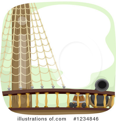 Pirate Ship Clipart #1234846 by BNP Design Studio
