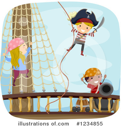 Royalty-Free (RF) Pirate Clipart Illustration by BNP Design Studio - Stock Sample #1234855