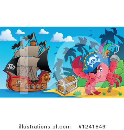 Royalty-Free (RF) Pirate Clipart Illustration by visekart - Stock Sample #1241846