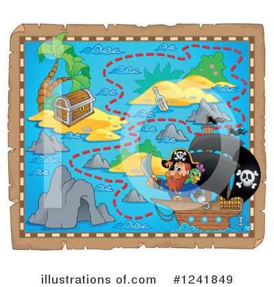 Treasure Map Clipart #1241849 by visekart