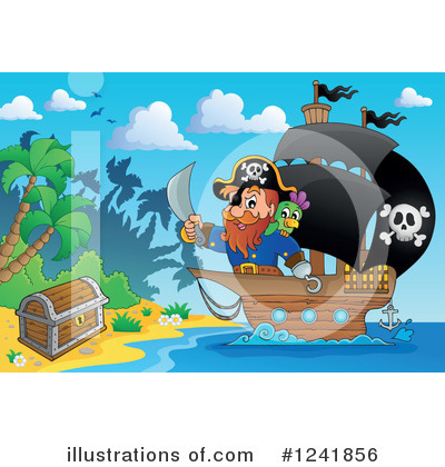 Royalty-Free (RF) Pirate Clipart Illustration by visekart - Stock Sample #1241856