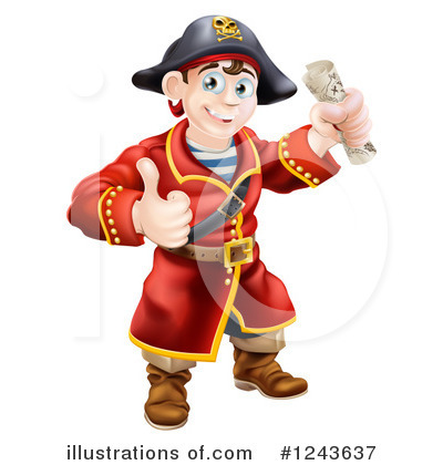 Royalty-Free (RF) Pirate Clipart Illustration by AtStockIllustration - Stock Sample #1243637