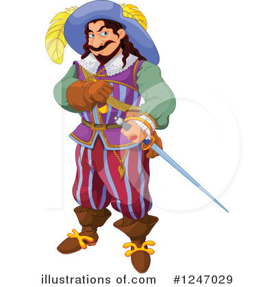 Royalty-Free (RF) Pirate Clipart Illustration by Pushkin - Stock Sample #1247029