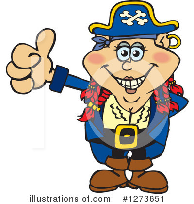 Royalty-Free (RF) Pirate Clipart Illustration by Dennis Holmes Designs - Stock Sample #1273651