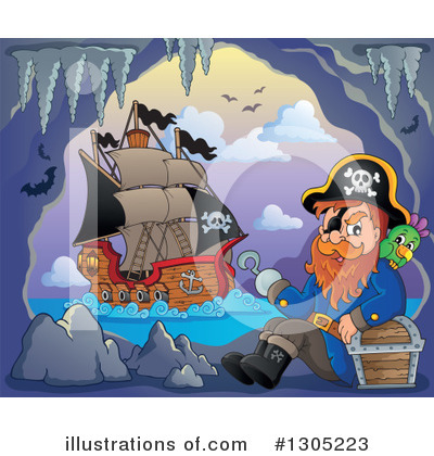 Royalty-Free (RF) Pirate Clipart Illustration by visekart - Stock Sample #1305223