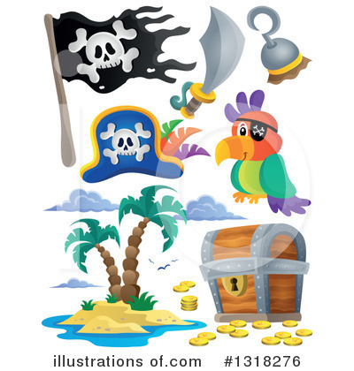 Royalty-Free (RF) Pirate Clipart Illustration by visekart - Stock Sample #1318276