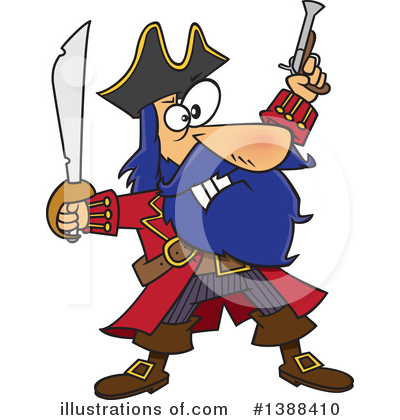 Royalty-Free (RF) Pirate Clipart Illustration by toonaday - Stock Sample #1388410