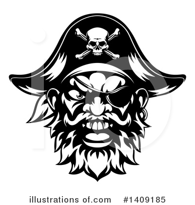 Royalty-Free (RF) Pirate Clipart Illustration by AtStockIllustration - Stock Sample #1409185
