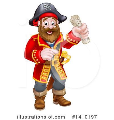 Royalty-Free (RF) Pirate Clipart Illustration by AtStockIllustration - Stock Sample #1410197