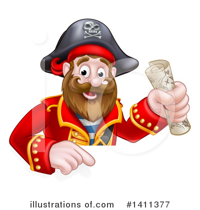 Treasure Map Clipart #1411377 by AtStockIllustration