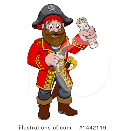 Royalty-Free (RF) Pirate Clipart Illustration by AtStockIllustration - Stock Sample #1442116