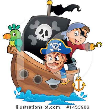 Royalty-Free (RF) Pirate Clipart Illustration by visekart - Stock Sample #1453986