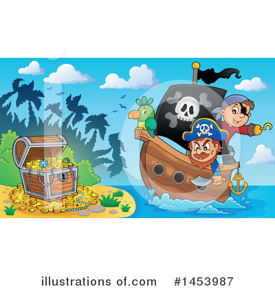 Treasure Chest Clipart #1453987 by visekart