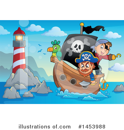 Royalty-Free (RF) Pirate Clipart Illustration by visekart - Stock Sample #1453988