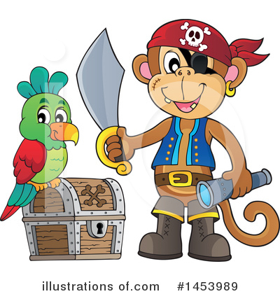 Royalty-Free (RF) Pirate Clipart Illustration by visekart - Stock Sample #1453989