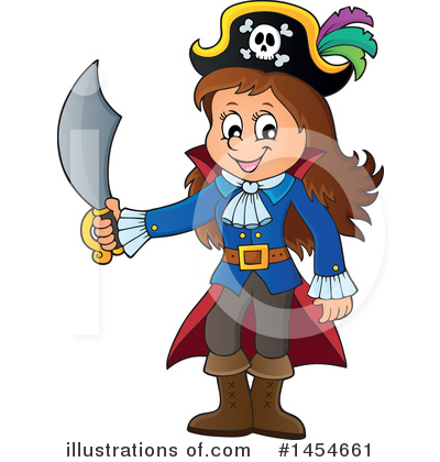 Royalty-Free (RF) Pirate Clipart Illustration by visekart - Stock Sample #1454661